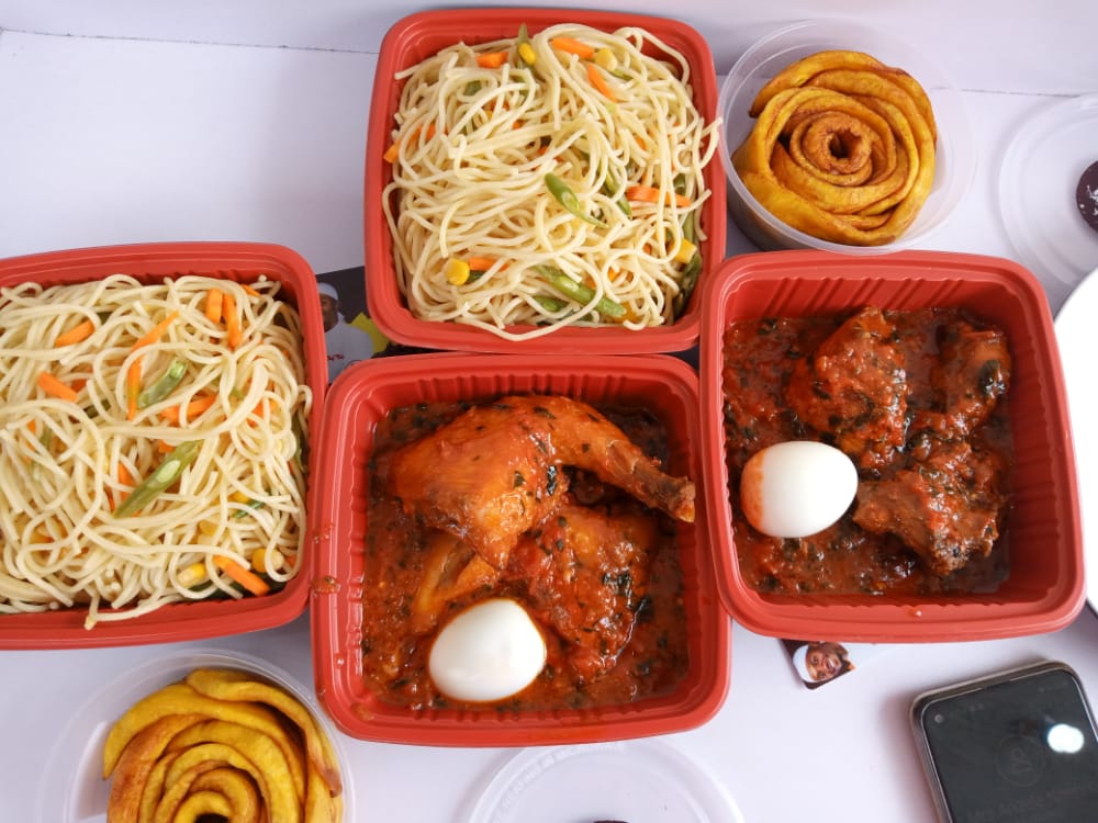 Pasta With Chicken, Pasta, Egg & Plantain (Full Package) _0