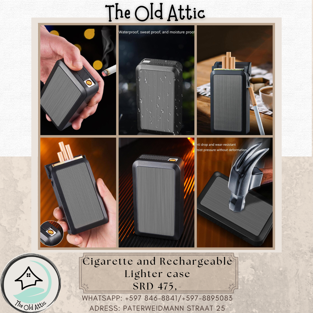 Cigarette and Rechargeable Lighter Case