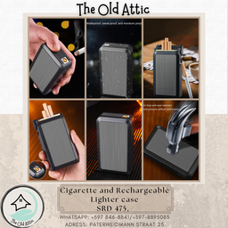 Cigarette and Rechargeable Lighter Case