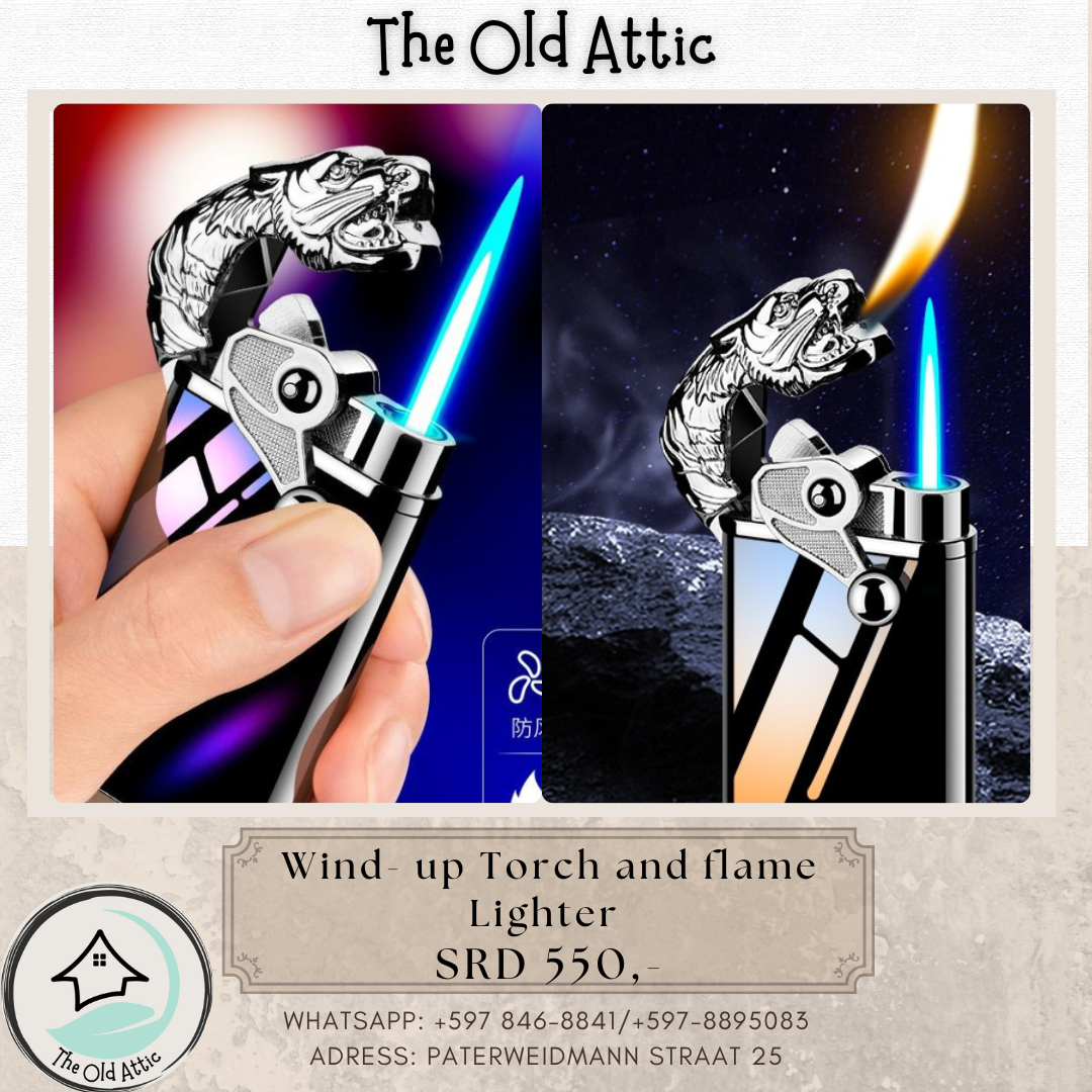 Wind Up Torch and Flame 