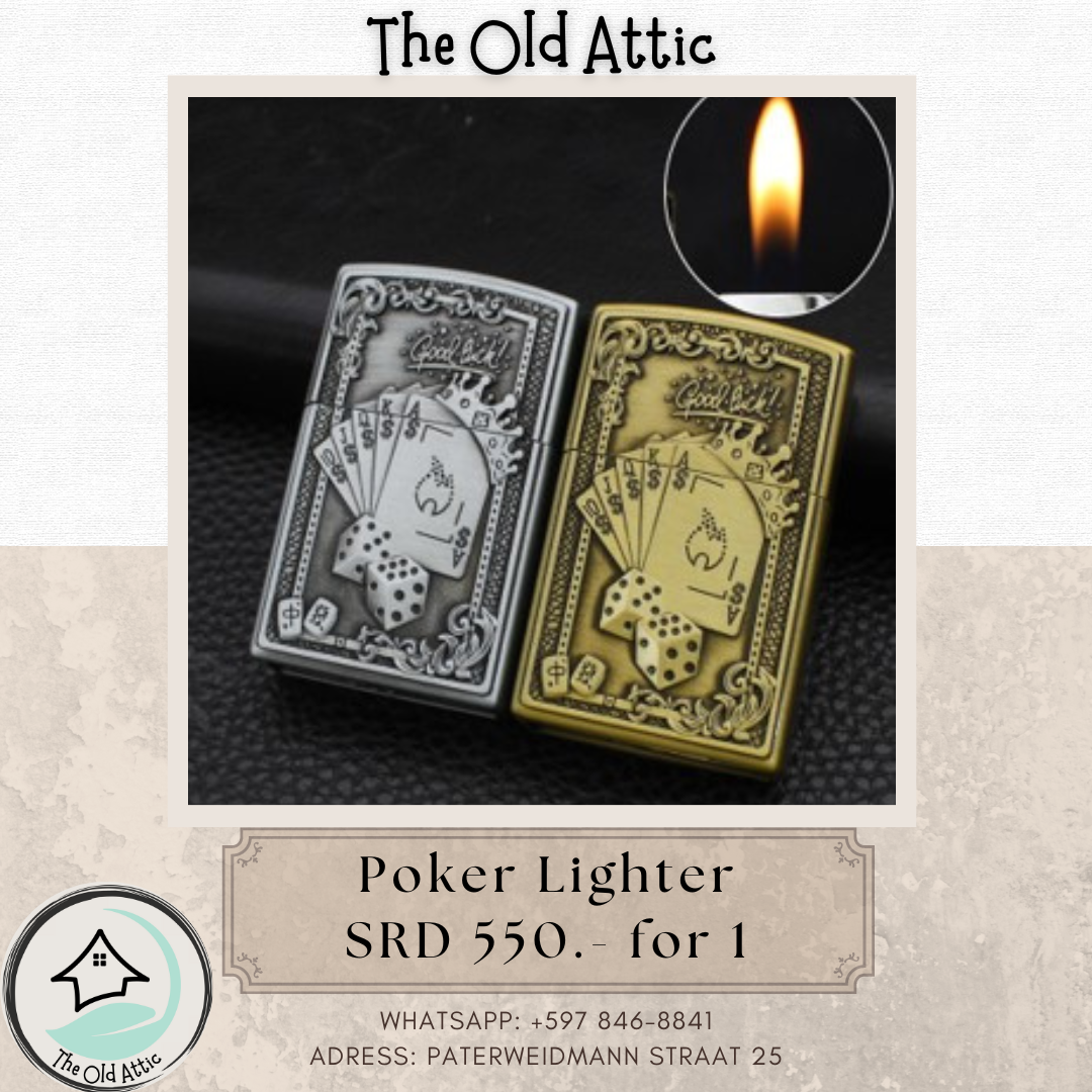 Poker Lighter Silver 