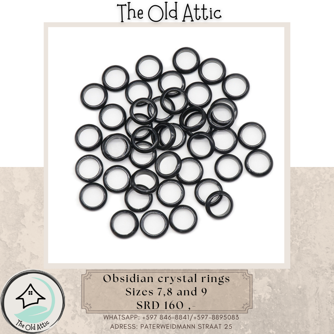 Obsidian Crystal Ring _0