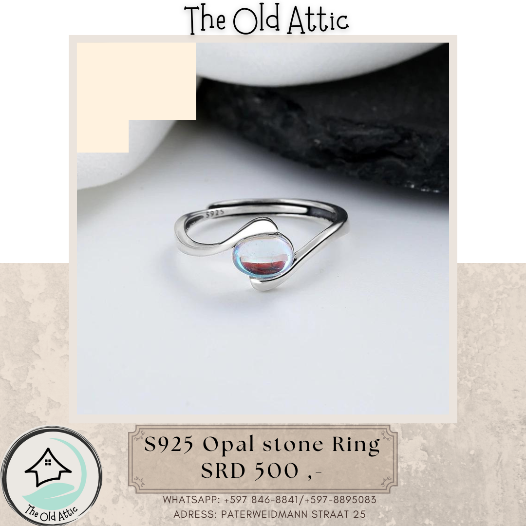 S925 Opal Stone Ring