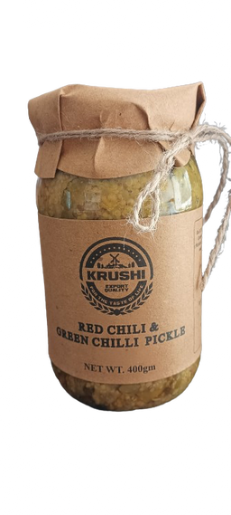 Krushi Red Chilly & Green Chilly Pickle