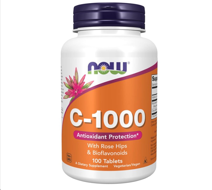 NOW FOODS C-1000 ROSE HIP SR 100 TABLETS