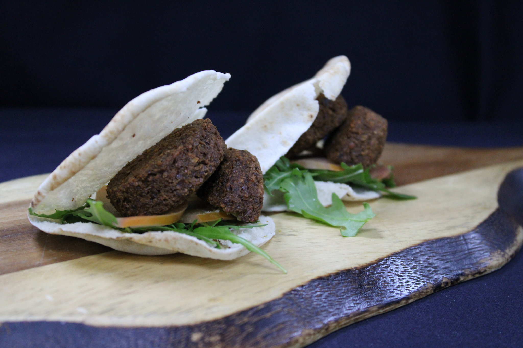 Pita sandwich with falafel and cheese_0