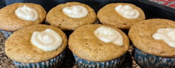 Pumpkin Cream Cheese Muffins - 1/2 Dozen