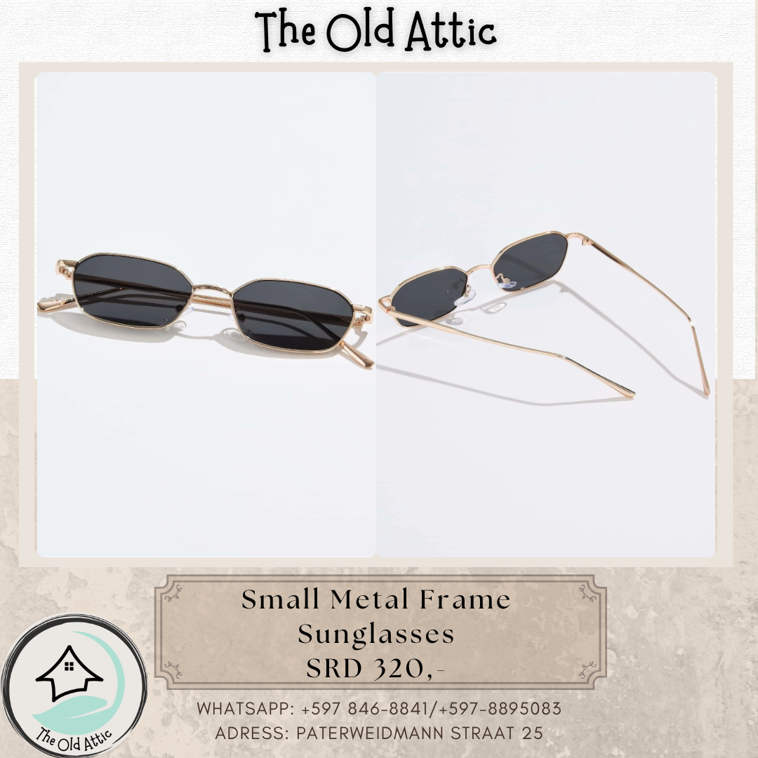 small metal frame sunglasses gold