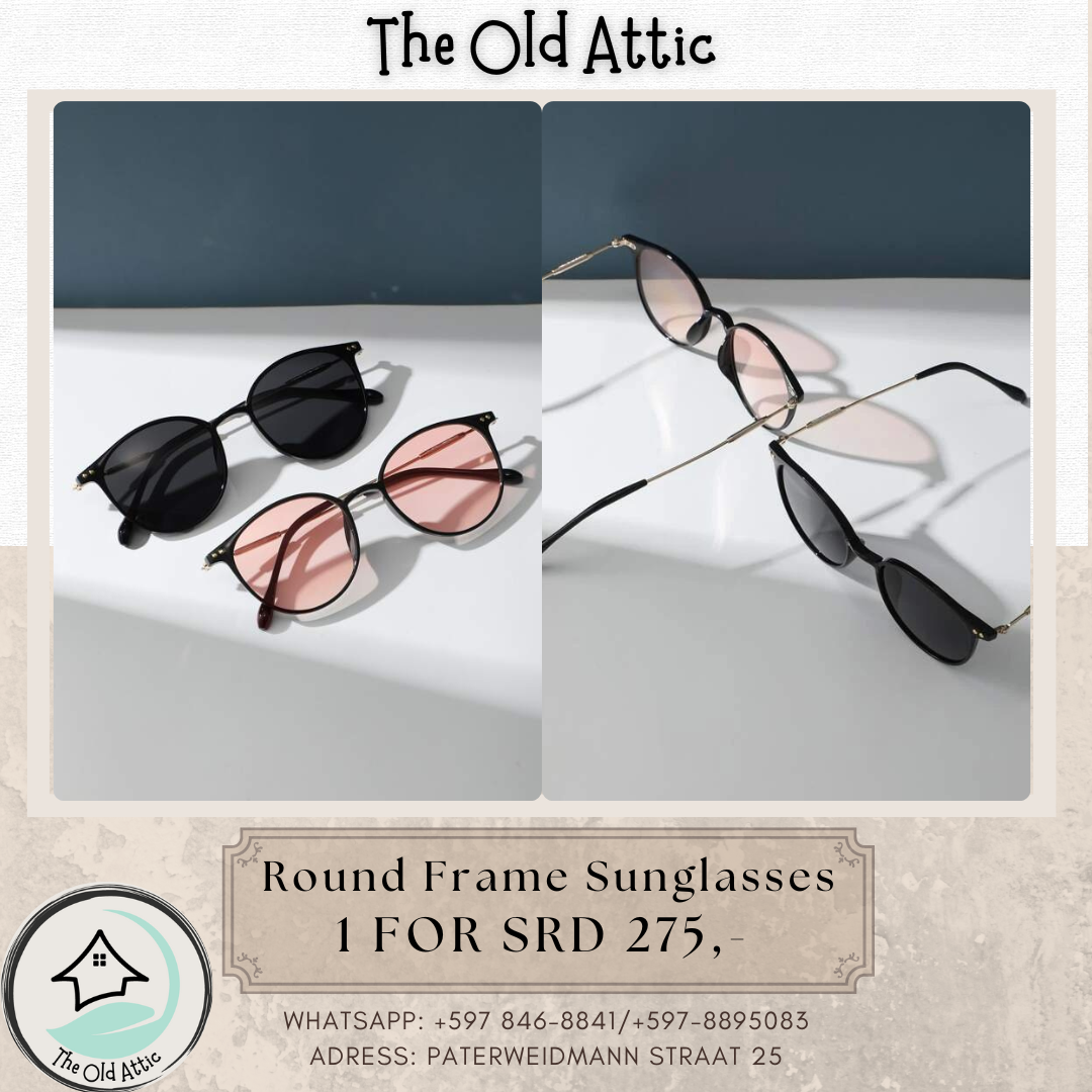 round frame sunglasses pink