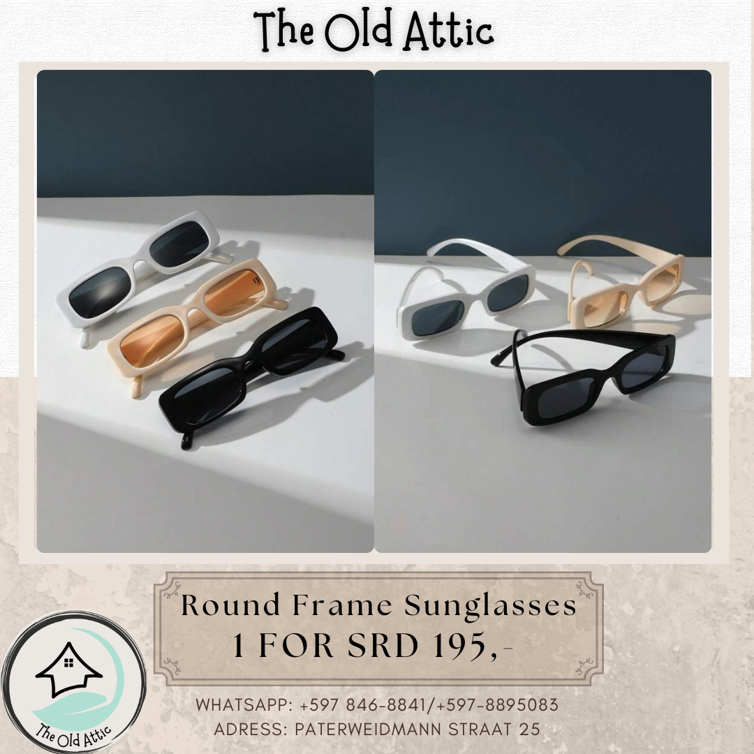 round frame sunglasses black