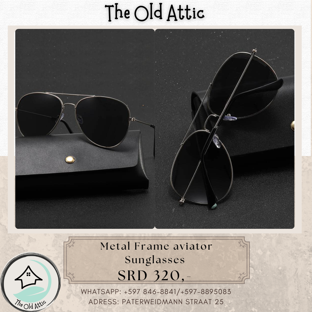 metal frame aviator sunglasses_0