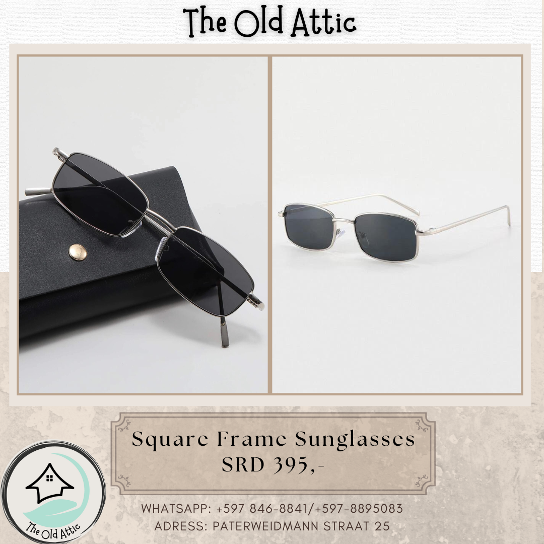 square frame sunglasses silver _0