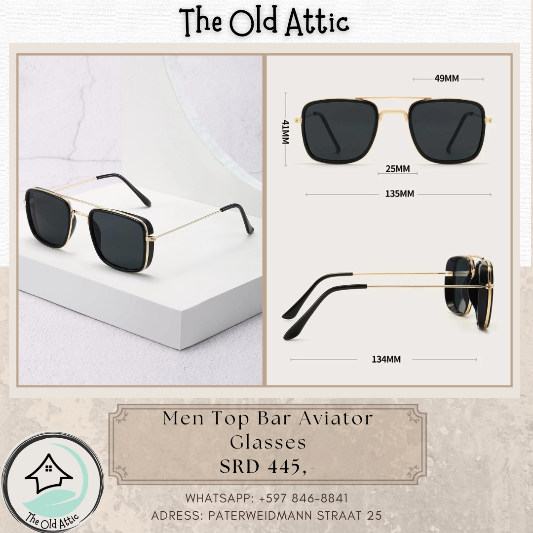 men top bar aviator