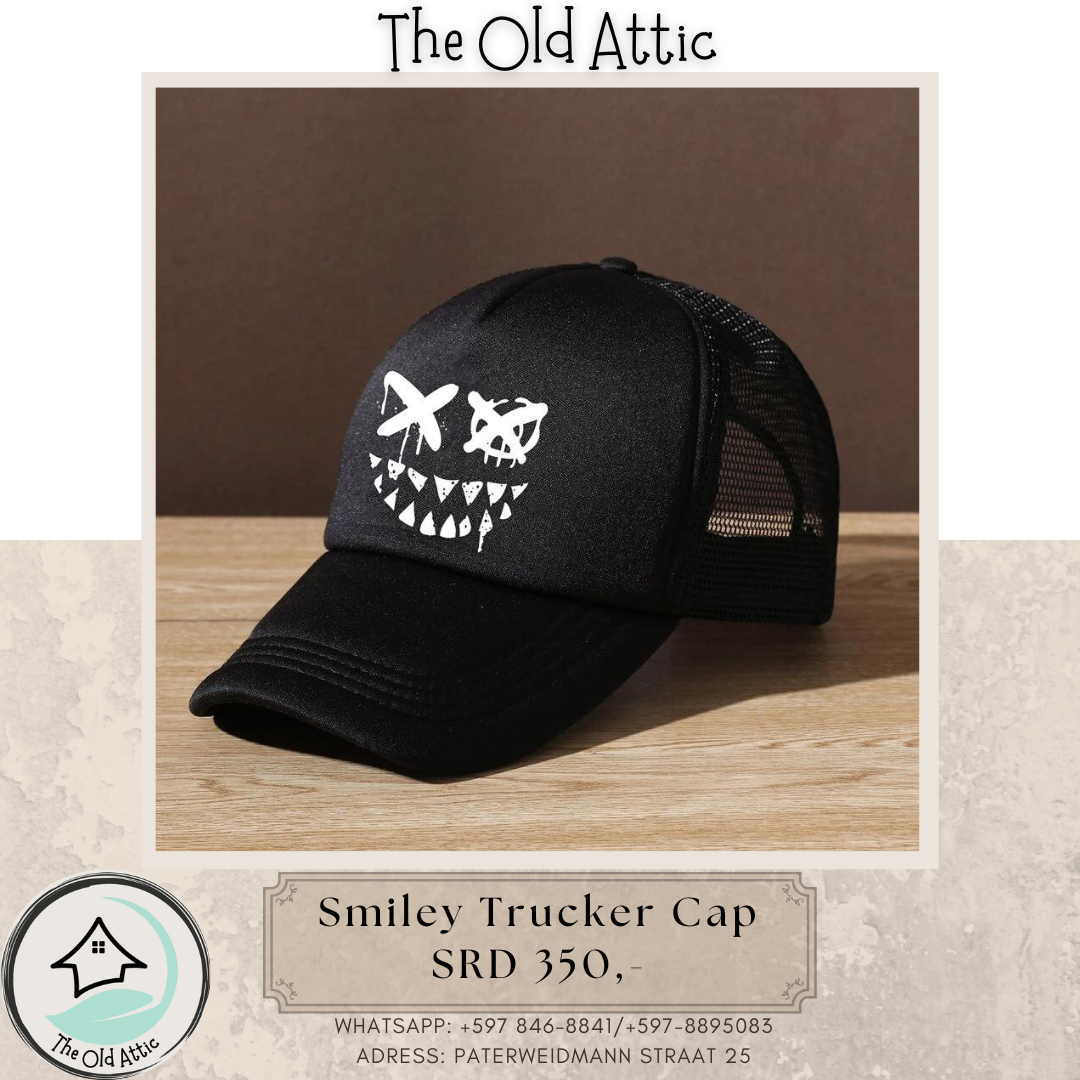 smiley trucker cap _0