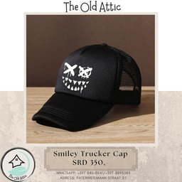 smiley trucker cap 