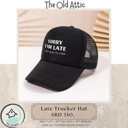 late trucker hat 