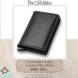 card holder wallet carbon fiber black 
