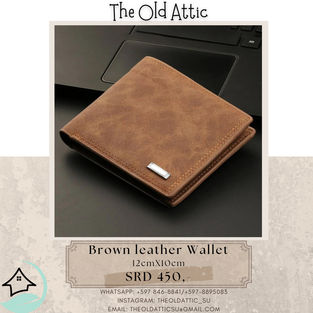 brown leather wallet