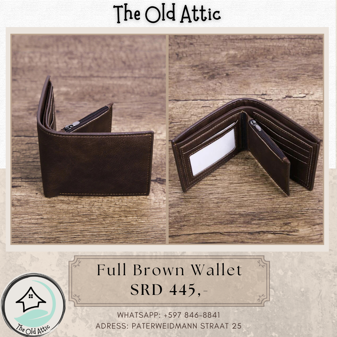 full brown wallet