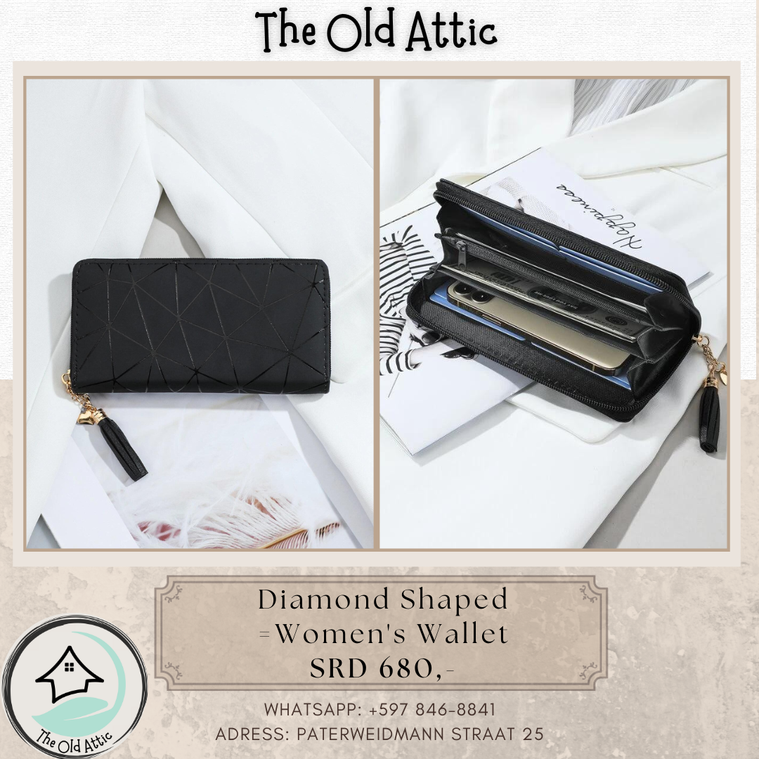 diamond shaped women wallet