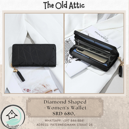 diamond shaped women wallet