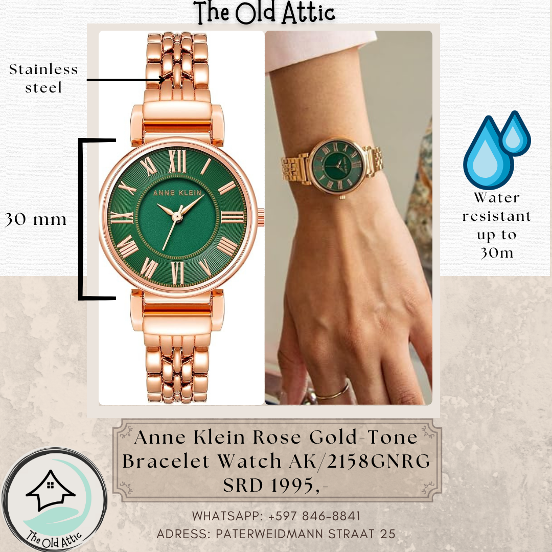 Anne Klein rose gold tone bracelet watch