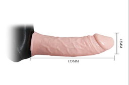 Vibrating Realistic Strap-on Dildo