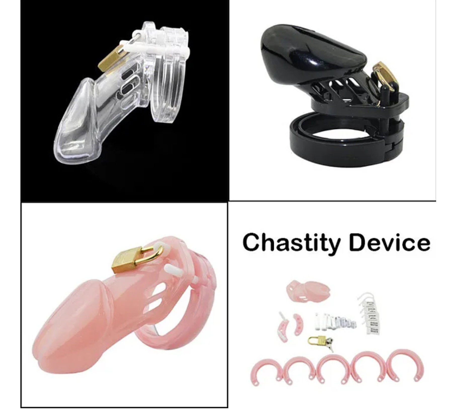 Male Chastity Device Belt Cage Gimp penis Cock Cage_2