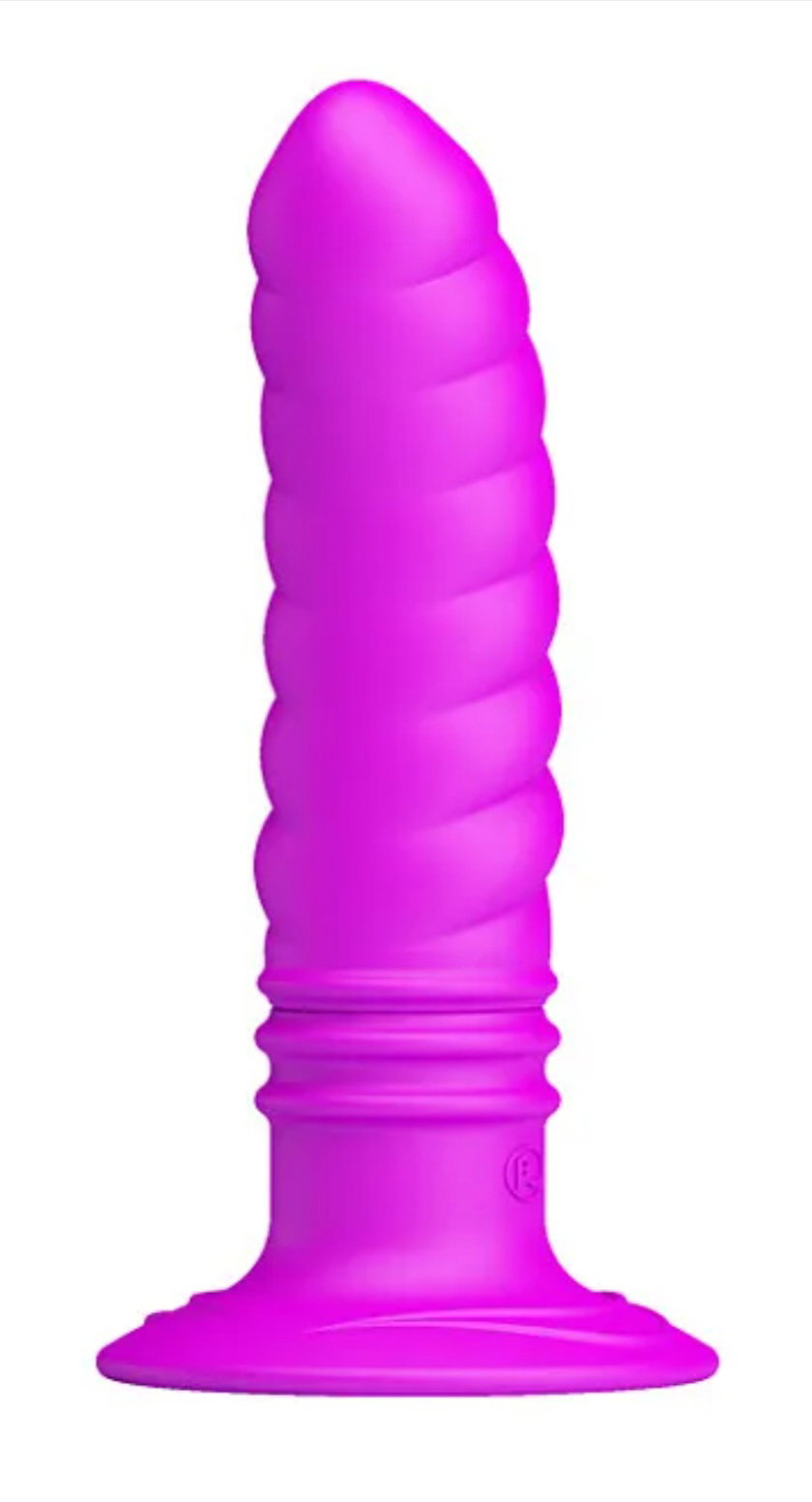 10 Speed Super Suction Full silicone Anal Vibrator_3