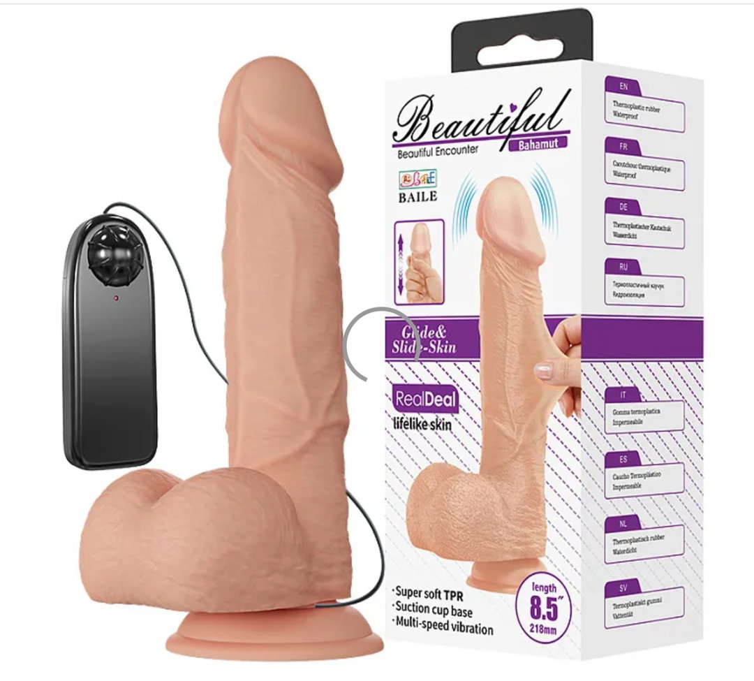 8.5 Inch Realistic Huge Vibrating Dildo
