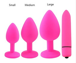 Anal Plug Mini Bullet Vibrator Waterproof Silicone Dildo