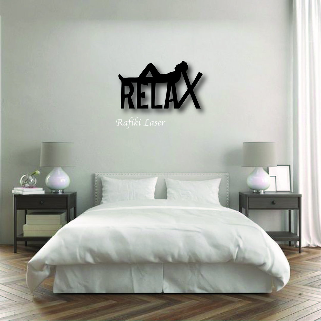 Relax Metal Wall Art Decor