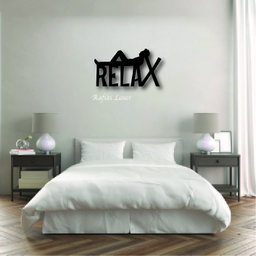 Relax Metal Wall Art Decor
