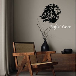 Roaring Lion Head Metal Wall Art Decor