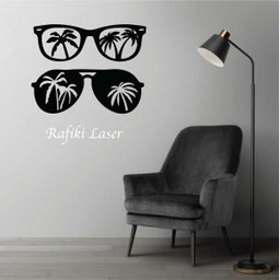 Palm Tree Sunglasses Metal Wall Art Decor