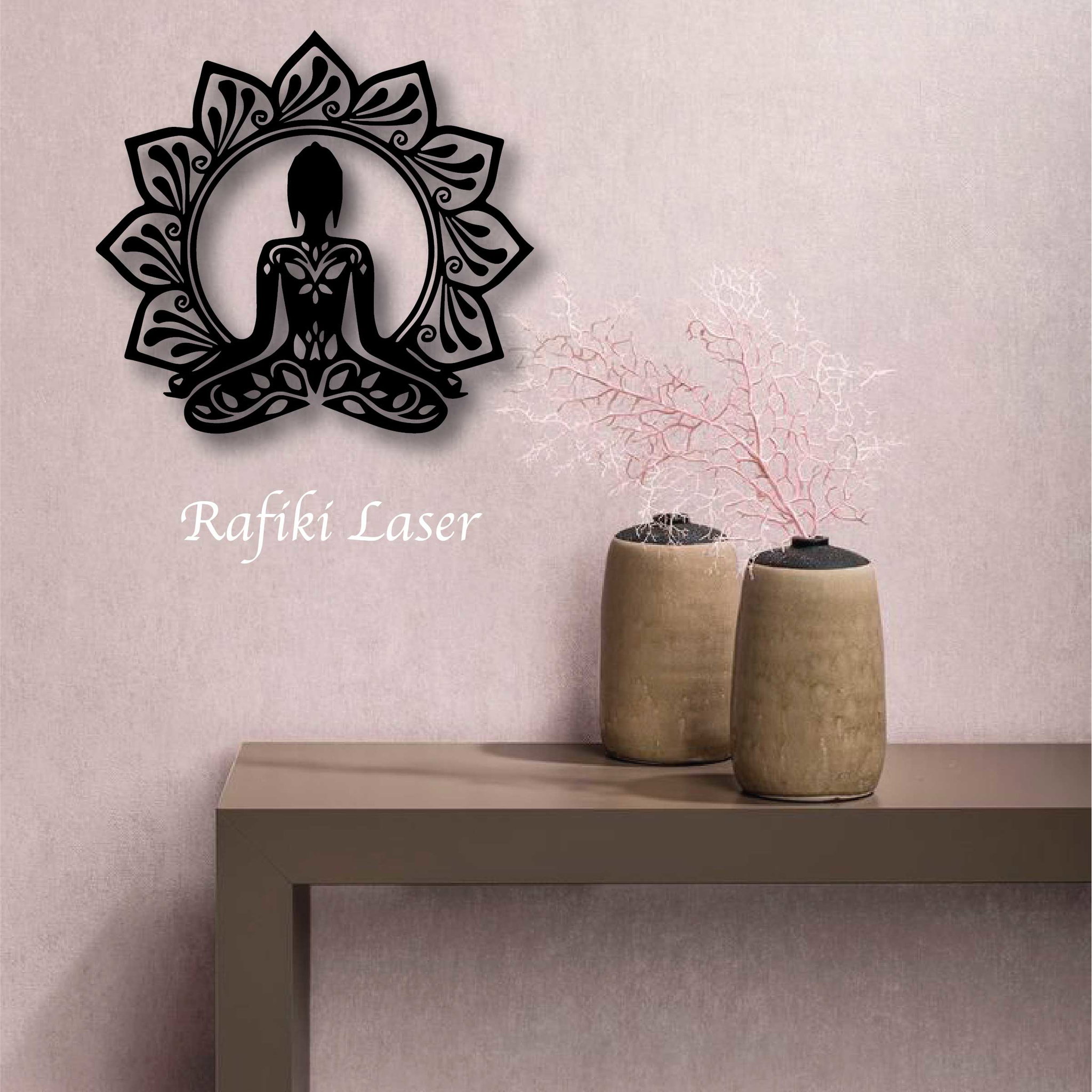 Meditation Metal Wall Art Decor_0