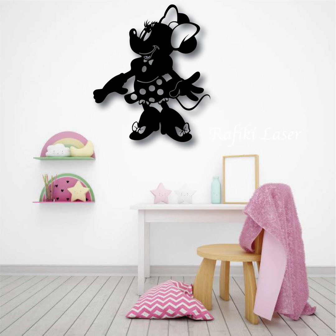 Minnie Mouse Metal Wall Art Decor