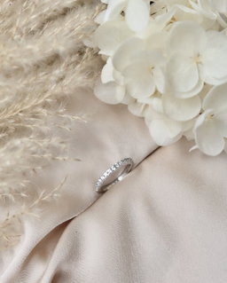 PAVED HALF ETERNITY RING