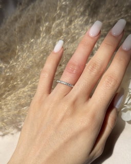 PAVED HALF ETERNITY RING