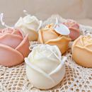 4PCS Rose Shaped Scented Candles