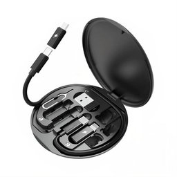 60W USB Fast Charging Cable Set with Type C Micro USB Port & Mobile Stand