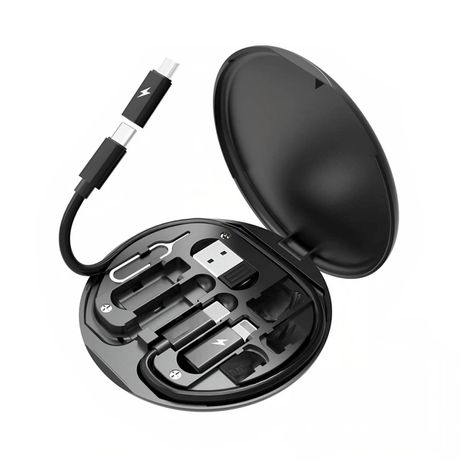 60W USB Fast Charging Cable Set with Type C Micro USB Port & Mobile Stand