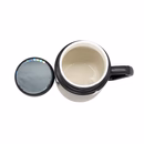 Ceramic Gift Mugs with Handle and Mirror Lid - Set of 2