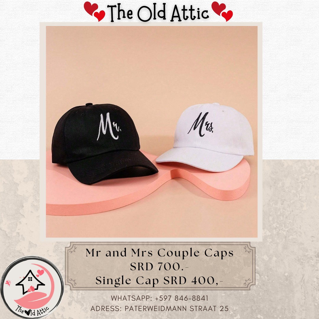 Mr and Mrs couple cap _0