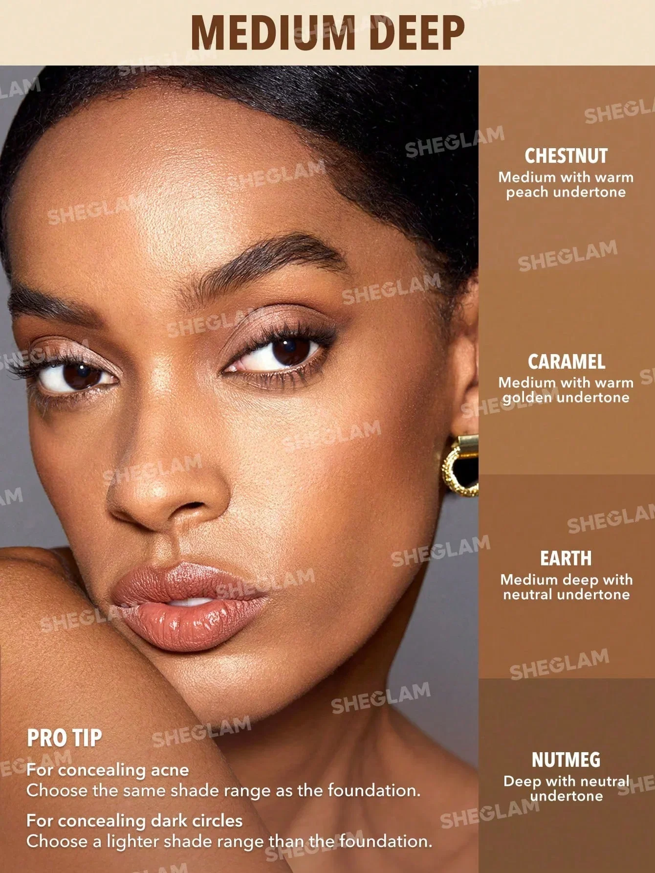 SHEGLAM Perfect Skin High Coverage Concealer - Earth_2