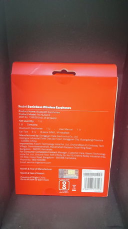 Redmi Sonic Bass Bluetooth Neckband (100% Original With GST Bill)