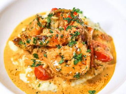 Cajun Salmon & Grits