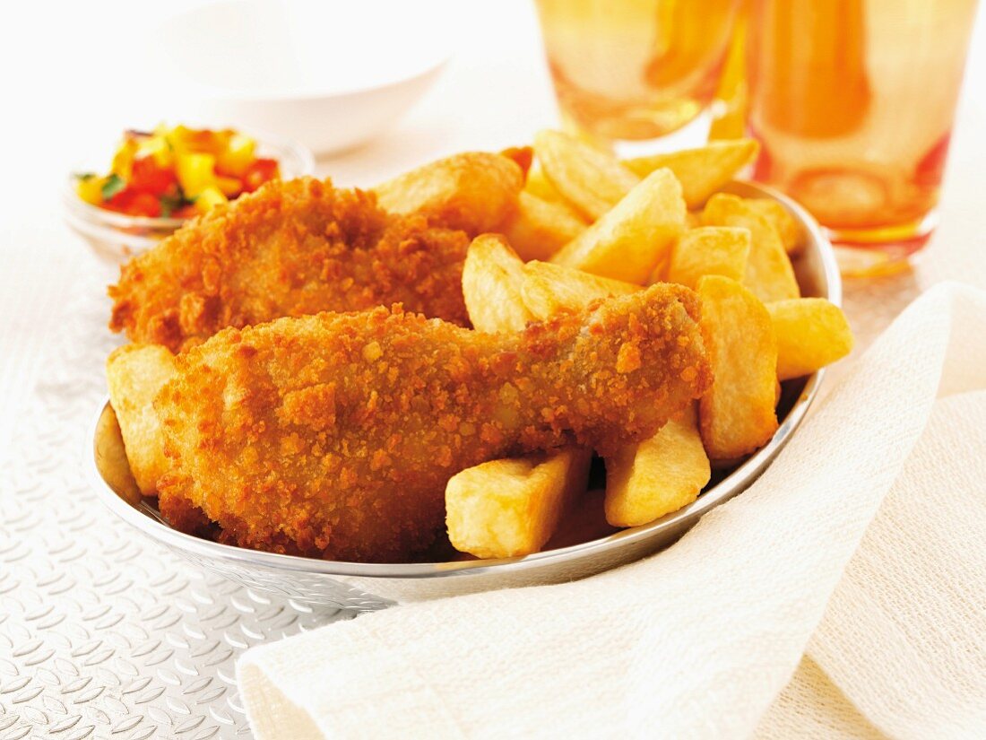 Chicken Drums &Chips_0