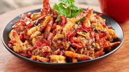 Prawns in Hot Garlic sauce