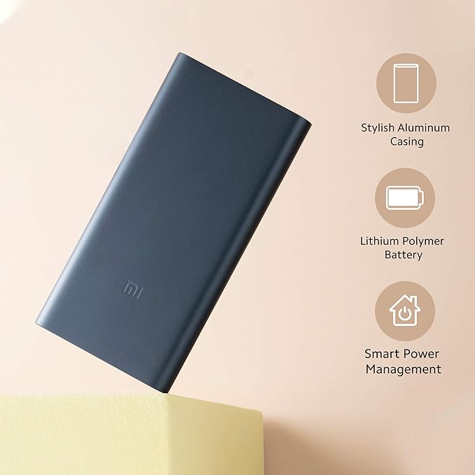 Xiaomi 3i PLM13ZM 10000 mAh Power Bank Black Color (100% Original Product With GST Bill)_2